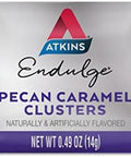 Atkins Pecan Caramel Clusters 60 Count Caramel Chocolate Nut Roll Snack Bar 16 Count