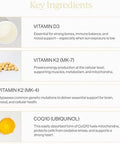 CYMBIOTIKA Liposomal Vitamin D3 + K2 + CoQ10 Liquid Supplement Enhanced Absorption Joint + Bone Health Immune Support Heart Health Gluten Free Soy Free PlantBased 28 5 mL Packets