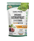 Tame prime USDA Organic Monkfruit sweetener with Allulose from figs, 1 lb (454 g), 1:1 sweet like sugar, organic monk fruit without erythritol, 0 calories, 0 Glycemic index, Keto