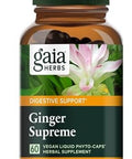 Gaia Herbs Ginger Supreme Supports Healthy Digestion And Relieves Occasional Nausea With Organic Ginger Root And Turmeric Root 60 Vegan Liquid Phytocapsules (60Day Supply)