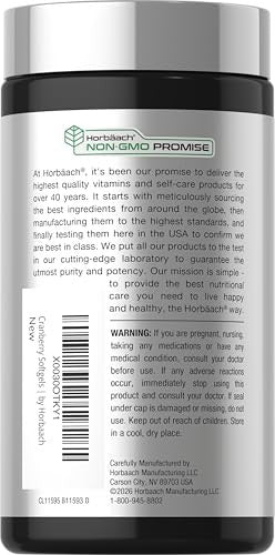 Horbaach Cranberry Pills 300 Softgels