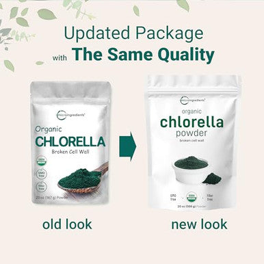 Micro Ingredients Organic Chlorella Powder 20 Ounces Broken Cell Wall For Complete Absorption Raw Superfood Supplement Rich In Protein & Vitamins Non-Gmo Vegan Non-Irradiated