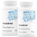 Thorne - Trace Minerals Bundle - Zinc Picolinate And Copper Bisglycinate - Essentials For Wellness 60 Servings