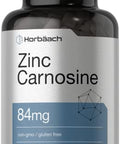 Horbaach Zinc Carnosine Supplement 84mg per Capsule 150 Count NonGMO and Gluten Free