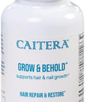Grow & Behold Clinically Tested Dietary Supplement For Thinning Hair Saw Palmetto, Biotin, Zinc & Selenium To Support Hair Growth, Vitality, Shine & Fullness Vegan 120 Capsules