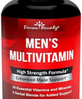 Divine Bounty Mens Multivitamin Ã¢â‚¬â€œ Daily Multivitamin For Men With Vitamin A C D E K B Complex, Calcium, Magnesium, Selenium, Zinc Plus Heart, Brain, Immune, And Men'S Multivitamins Ã¢â‚¬â€œ 90 Vegetarian Capsules