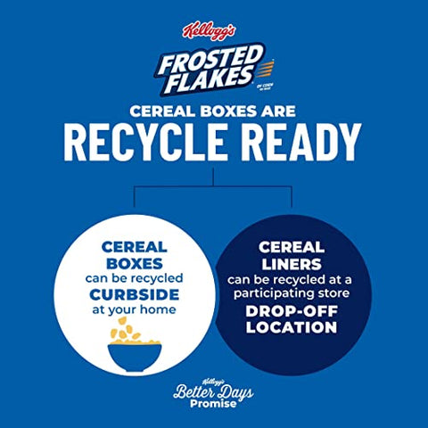 Kellogg's Corn Flakes Breakfast Cereal, Kids Cereal, Family Breakfast (6 Boxes)