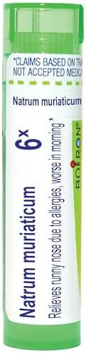 Boiron Natrum Muriaticum 6X For Runny Nose Due To Allergies 80 Pellets