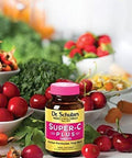 Dr. Schulzes SuperC Plus Vitamin C Complex Clinical Herbal Formula Dietary Supplement Immunity Support Increase Collagen Formation Iron Absorption 60 Chewable Tablets 1000 mg