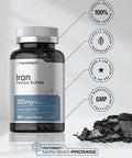 Horbaach Iron Supplement Tablets 180 Count Ferrous Sulfate Vegetarian NonGMO and Gluten Free