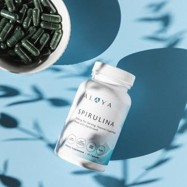Alaya Naturals Pure Spirulina Capsules 90 Capsules 500Mg