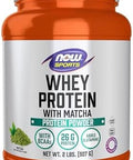 Now Sports Nutrition Whey Protein 24 G With Bcaas Matcha Powder 2Pound