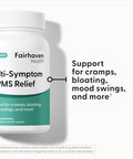 Fairhaven Health MultiSymptom PMS Relief for Women PMS Support Supplement for Women Relief from Cramps Bloating Vegan 30 Capsules