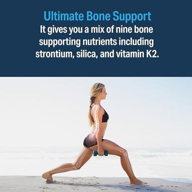 Advanced Bionutritionals Ultimate Bone Support Supplement Strontium Silica Vitamin K2 And D3 Support Bone Health Bone Strength Non Gmo Gluten Dairy Soy Vegan (60 Tablets)