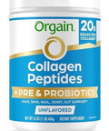 Orgain Hydrolyzed Collagen Peptides + Prebiotic & Probiotics Powder For Women & Men 20G Grass Fed Collagen 1 Billion Cfu Supports Digestive Hair Skin & Joint Health Nongmo Type I & Iii 1Lb
