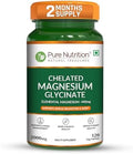 Pure Nutrition Chelated Magnesium Glycinate Supplement 120 Vegan Tablets 2000Mg Per Serving.