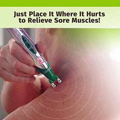 Hempvana Rocket Pain Relief Pen As Seen On Tv Wireless Tens Therapy Portable Muscle Stimulator - Same Technology Used By Doctors - Muscle Pain Relief -9 Adjustable Intensity Settings-3 Unique Heads