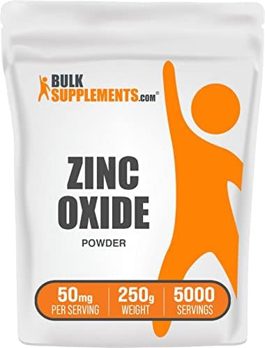 Bulksupplements.Com Zinc Oxide Powder - Zinc 40Mg, Zinc Oxide Supplement, Zinc Powder For Immune Support - Gluten Free, 50Mg Per Serving, 100G (3.5 Oz) (Pack Of 1)