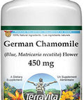 Terravita German Chamomile (Blue, Matricaria Recutita) Flower - 450 Mg (100 Capsules, Zin: 516213)