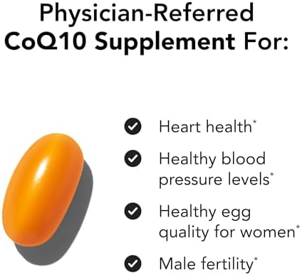 Theralogix Neoq10 Coenzyme Q10 Supplement Heart Health & Fertility Support Coq10 Fertility Supplement For Men & Women Nsf 90 Softgels (90Day Supply)