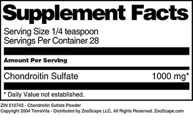 Terravita Chondroitin Sulfate Powder (1 Oz, Zin: 510743)