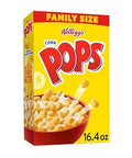 Kellogg's Corn Pops Breakfast Cereal, Kids Cereal, Family Breakfast, Family Size, Original, 16.4oz Box (1 Box)