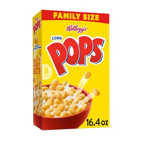Kellogg's Rice Krispies Cold Breakfast Cereal, 8 Vitamins and Minerals, Rice Krispies Treats, Giant Size, Original, 24oz Box (1 Box)