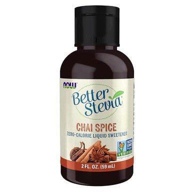 Now Foods Betterstevia Chai Spice Zerocalorie Liquid Sweetener Keto Friendly Suitable For Diabetics No Erythritol 2Ounce