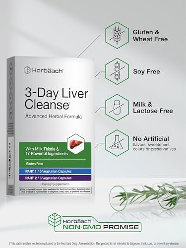 Horbaach 3 Day Liver Cleanse 12 Capsules