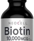 Neocell Biotin Liquid Drops 10000Mcg 2 Fl Oz Fast Acting Supplement Berry Flavor Hair Skin and Nails