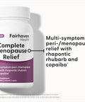 Fairhaven Health Complete Menopause Relief Nonhormonal Menopause Supplement For Women Relief From Hot Flashes Night Sweats And Mood Swings Gluten Dairy Soy Nongmo 30 Capsules