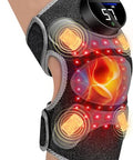 Halidodo Upgrade 4 Massage Area Knee Brace & Red Light Therapy For Knee Cord-Free Rechargeable Controller 20Min Auto Shut-Off 660Nm & 850Nm Red Light Therapy Device For Knee/Elbow/Shoulder.