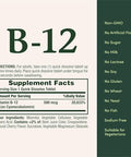 NatureS Bounty B12 Quick Dissolve Tablets 500 Mcg 300 Tablets (3 X 100 Count Bottles)