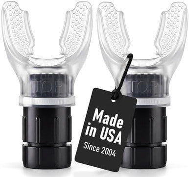Expand-A-Lung ( ) Breathing Exercise Fitness Trainer | Inspiratory Muscle Strength Tool | Breathe Easier With Stronger Lungs | Dual-Way Inhale-Exhale Adj. Resistance Settings 2 Pack
