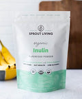Sprout Living Organic Inulin With Fos Prebiotic Powder Soluble Fiber For Leaky Gut Bloating Digestion Feed Friendly Bacteria (Probiotics) 1 Scoop Daily 1 Lb (90 Servings)