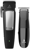 Andis 561506 Incred Cordless Adjustable Hair Clipper & Close-Cutting T-Blade Trimmer Combo Set 23-Piece Kit Powerful Motor Lithium-Ion Battery Black