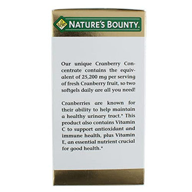 Nature'S Bounty Cranberry Dietary Supplement 60 Soft Gels (Pack Of 6)