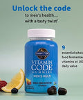 Garden Of Life Men'S Multivitamin Gummy:Vitamins C,D,E,B&Zinc For Energy,Stamina & Stress,Probiotics For Digestive & Immune Health,Vitamin Code,Non-Gmo,Gluten-Free,90 Lemon Berry Gummies, 30 Day Count