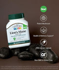 21St Century Lion'S Mane 2100 Mg Plus Black Pepper Extract Vegetarian Capsules 60 Count