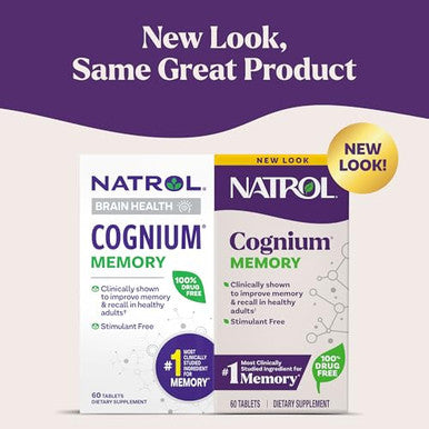 Natrol Cognium Memory Brain Health Supplements For Adults Brain Memory Supplements Enhances Mental Agility In Healthy Adults 60 Tablets Up To A 30 Day Supply