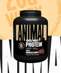 Animal Whey Protein Powder And Creatine Chews Tablets Bundle Chocolate Flavored 4 Lb Protein And Fruit Punch Flavored Creatine For Pre/Post Workout