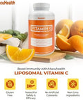 MacuHealth Liposomal Vitamin C 1000MG Per Serving High Bioavailablity Vitamin with FatSoluble Antioxidants and Enhanced Absorption 3 Month Supply