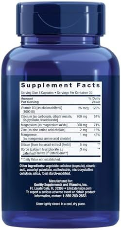 Life Extension Bone Restore ÃƒÂ¢Ã¢â€šÂ¬Ã¢â‚¬Å“ Helps Maintain Healthy Bone Density - Calcium, Vitamin D3, Magnesium, Zinc, Boron And Other Bone-Healthy Minerals - Non-Gmo, Gluten-ÃƒÂ¢Ã¢â€šÂ¬Ã¢â‚¬Å“ 120 Capsules