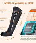 Mynt Full Leg Air Compression Massager Sequential Cordless Compress Therapy Machine For Circulation Pain Relief Rechargeable Leg Massage Recovery System With Multiple Modes & Intensities For Athlete