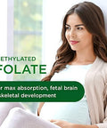 Emerald Labs Bundle With Prenatal 1-Daily Multi (60 Veg Caps) & Magnesium 400Mg (120 Veg Caps) - Prenatal Multivitamin With Methylated Folate, Iron & More - Bone & Sleep Support With Albion Magnesium