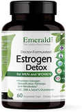 Emerald Labs Estrogen Detox - Supports Hormone Balance For Women & Men - Includes I3C, Dim & Setria L-Glutathione - Vegan, Gluten- - 60 Vegetable Capsules (30-Day Supply)