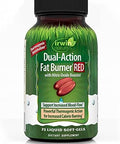 Irwin Naturals Dualaction Fat Burner Red 75 Liquid Softgels Powerful Thermogenic With Nitric Oxide Booster 25 Total Servings