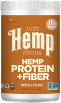 Just Hemp Foods Hemp Protein Powder Plus Fiber, Non-GMO Verified with 11g of Protein & 11g of Fiber per Serving, 16 oz - Packaging May Vary | 11 g of Protein and 11 g of Fiber per 30 g Serving, Non-GMO Verified, Packaging May Vary