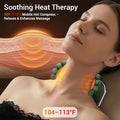 Cottonhk Neck Massager With Heat Bionic Deep Tissue Shiatsu Kneading Cordless Rechargeable Hands ' Free Wearable For Muscles Home Office Back And Shoulder Massagers With Fingers