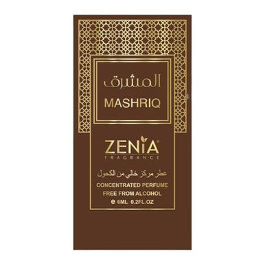 Zenia Mashriq Perfume Oil Roll-On 6Ml / 0.2Oz Long Lasting Concentrated Fragrance Oil With Cinnamon Dates Praline Vanilla & Amberwood